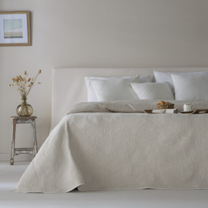 Colcha Jacquard algodón Adriel Beige