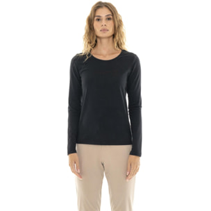 T-shirt a manica lunga da donna 'Relaxed'