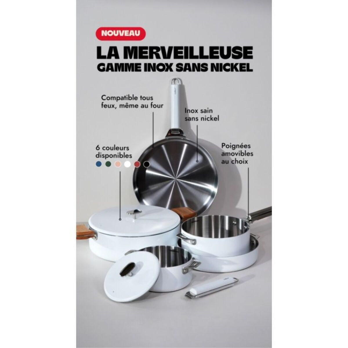Casserole COOKUT LA MERVEILLEUSE  INOX 20CM - POLAIRE