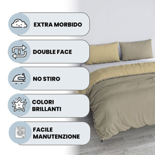 PARURE COPRIPIUMINO VERA - 100% Microfibra - Made in Italy