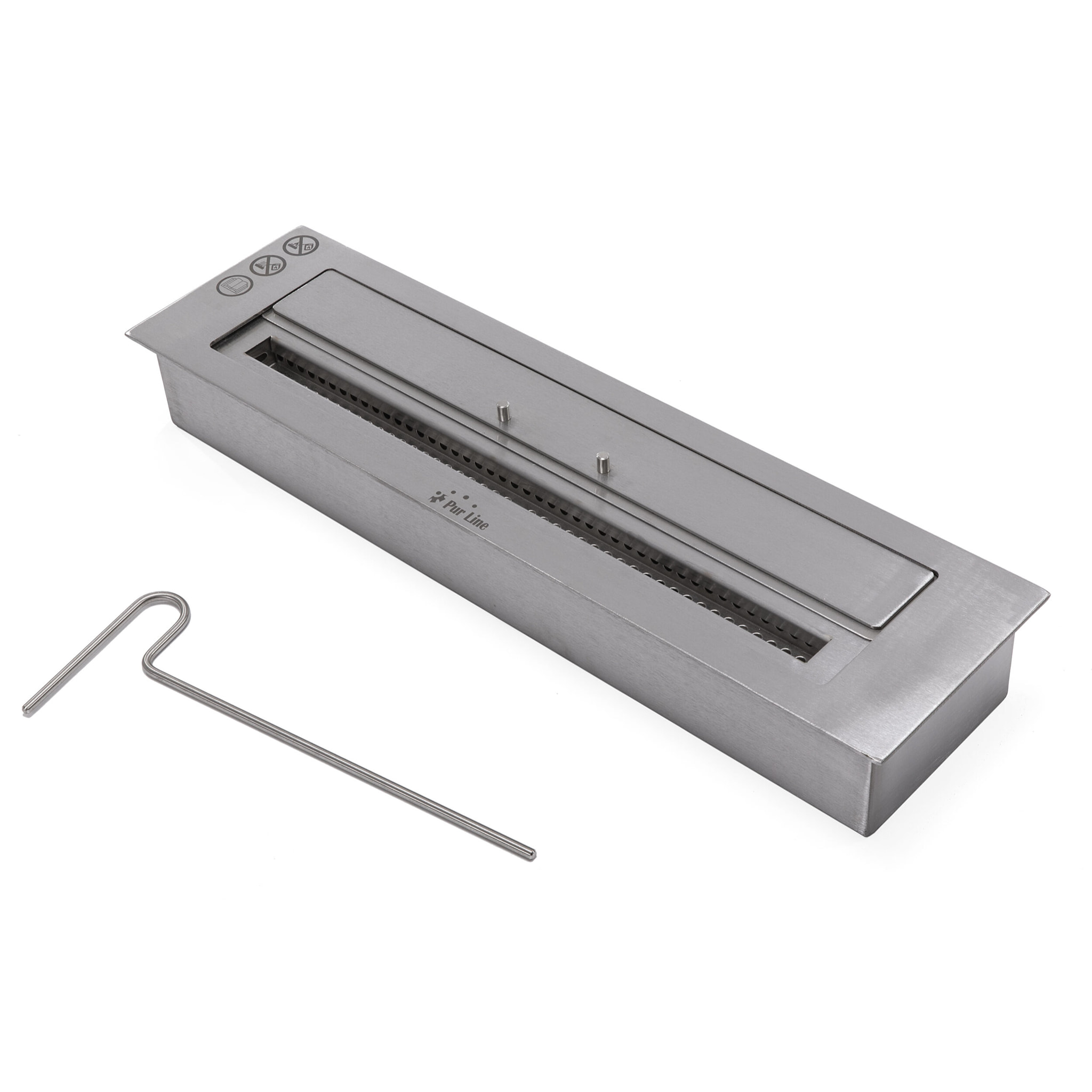 Bloque de combustión tamaño medio con fibra cerámica y regulador de llama F9660 PURLINE 3500 W