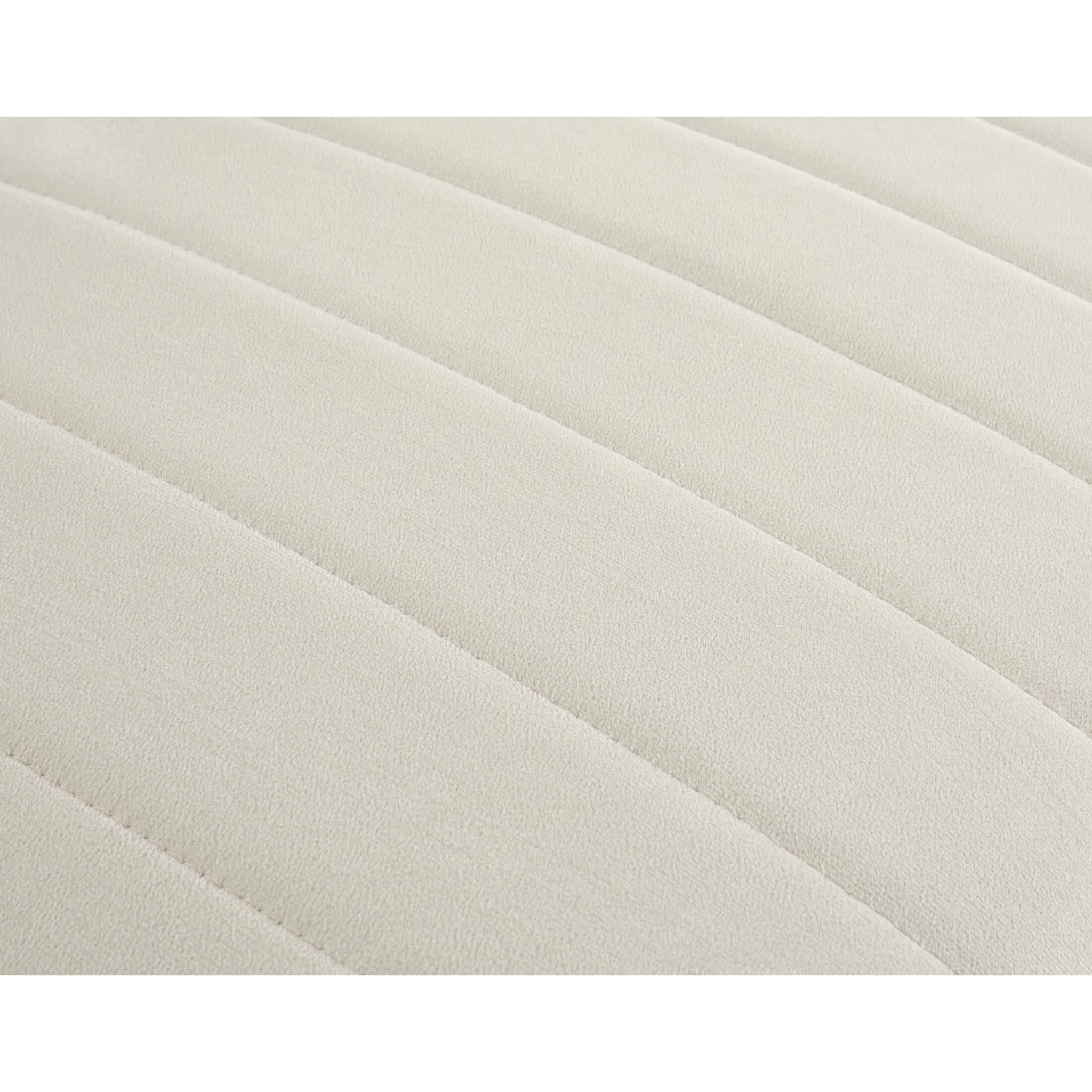 Nova - canapé modulable d'angle réversible - 6 places - avec pouf d'appoint - en velours - Beige