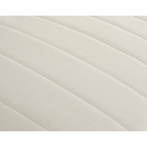 Nova - canapé modulable d'angle réversible - 6 places - avec pouf d'appoint - en velours - Beige