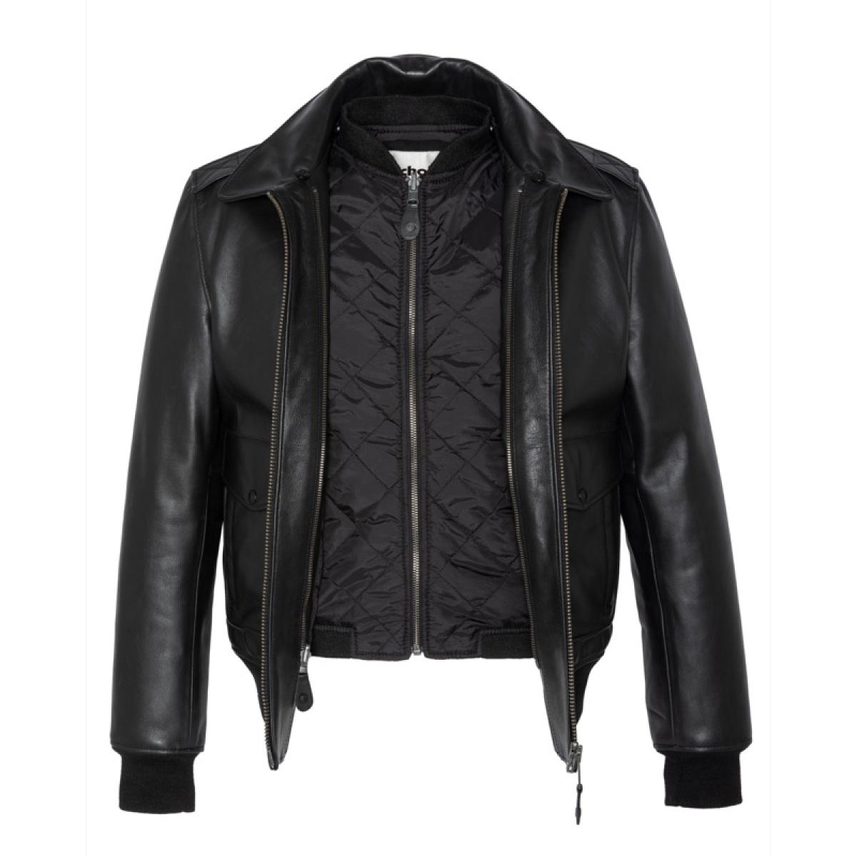 LCFLYW22 PILOT JACKET COW NAKED 184 Nero