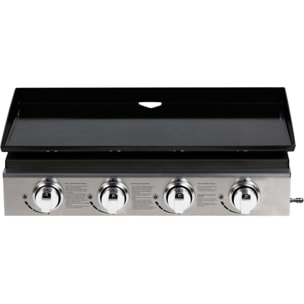 Plancha "Presto 4" - 4 Brûleurs - 9.7kW - Gris