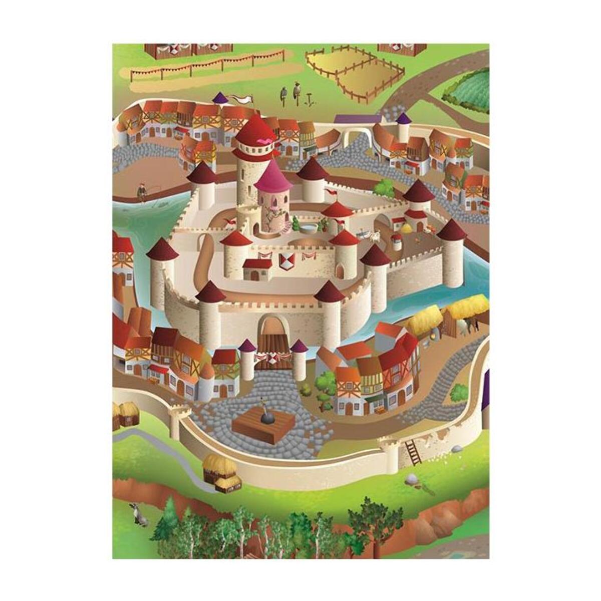 Tapis enfant sans velours Château-Fort