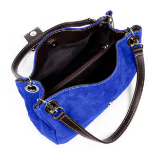 Aicurzio Borsa a spalla Donna. Pelle autentica Camoscio Dollaro