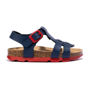 Sandalias Unisex Bio Hebilla En Azul Marino