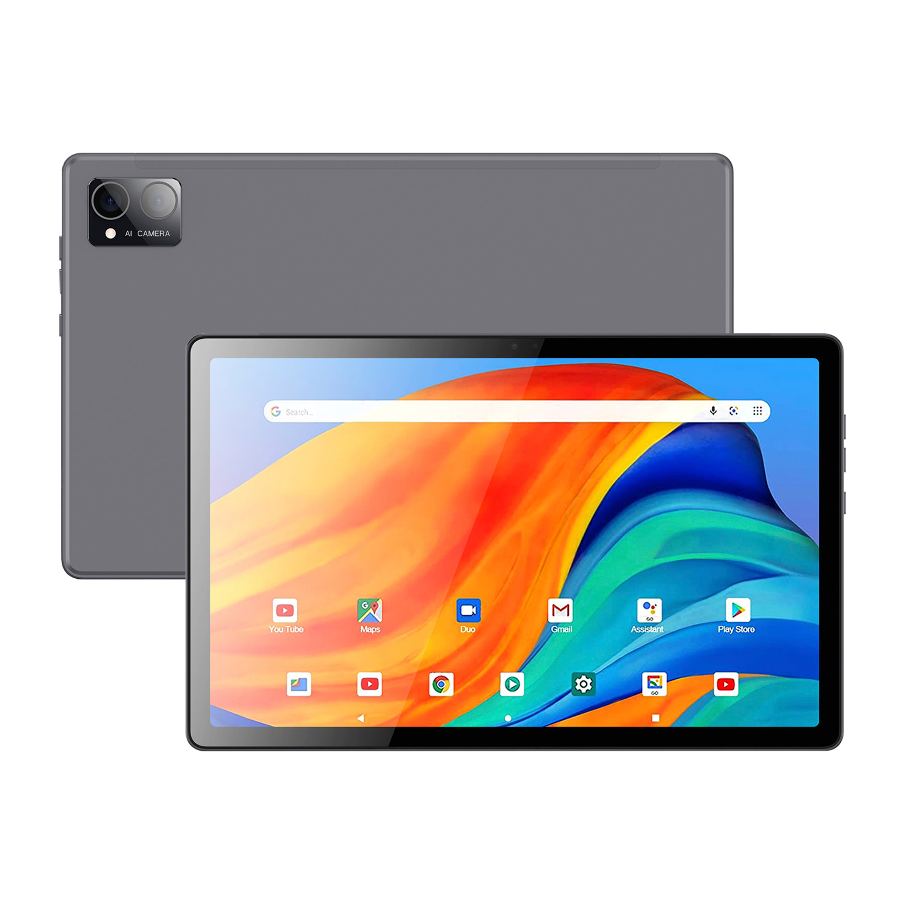 Tablet 4G WiFi. SO Android 14. Pantalla 10.95” 1900x1200px. UNISOC T616, Octa-core ARM-Cortex 6GB RAM + 128GB. Doble cámara 5 + 13mpx.