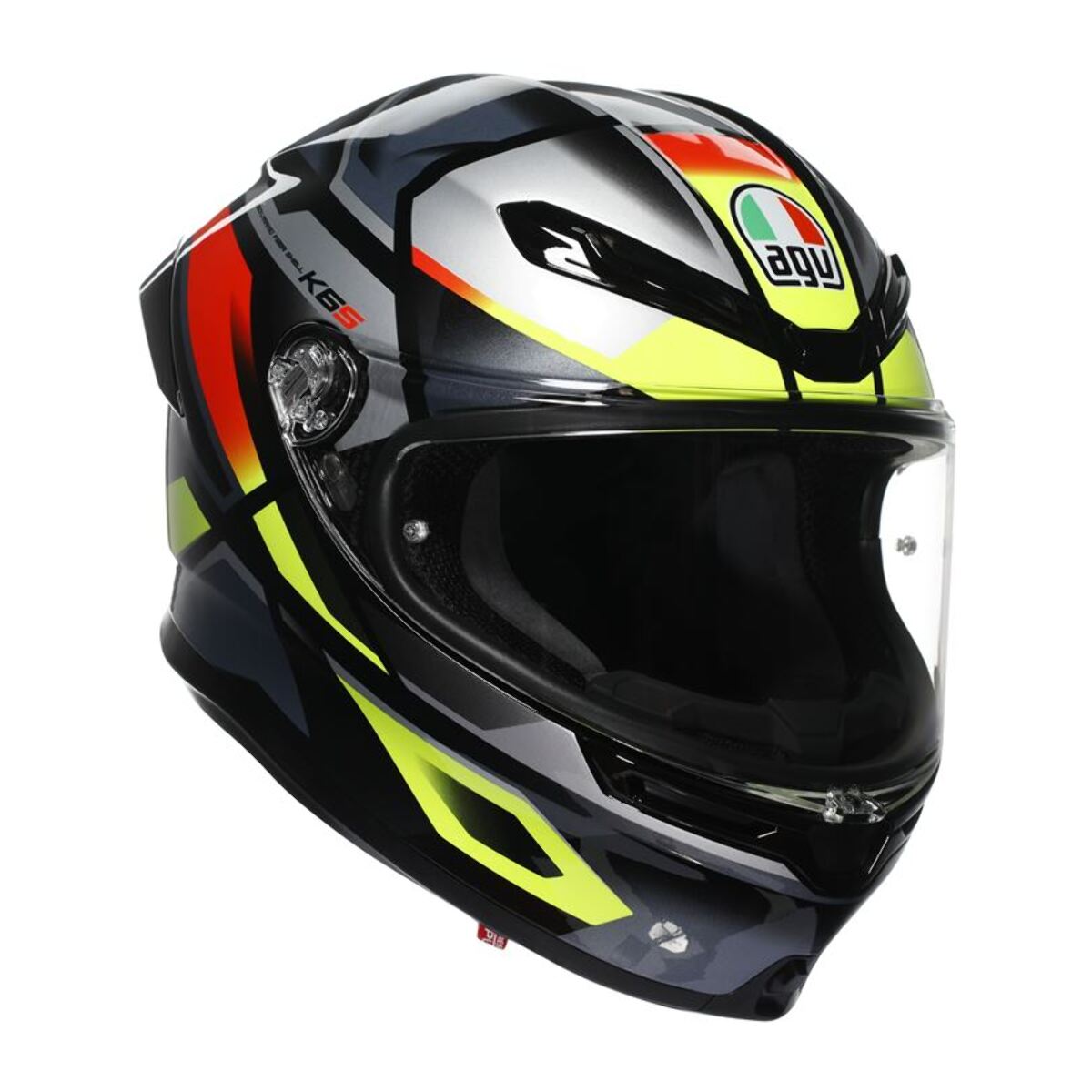 CASCO AGV K6 S AGV E2206 MPLK ERAZER BLACK/RED/YELLOW FLUO