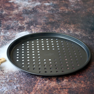 Plaque à pizza en acier carbone 33,5cm AMANDINE