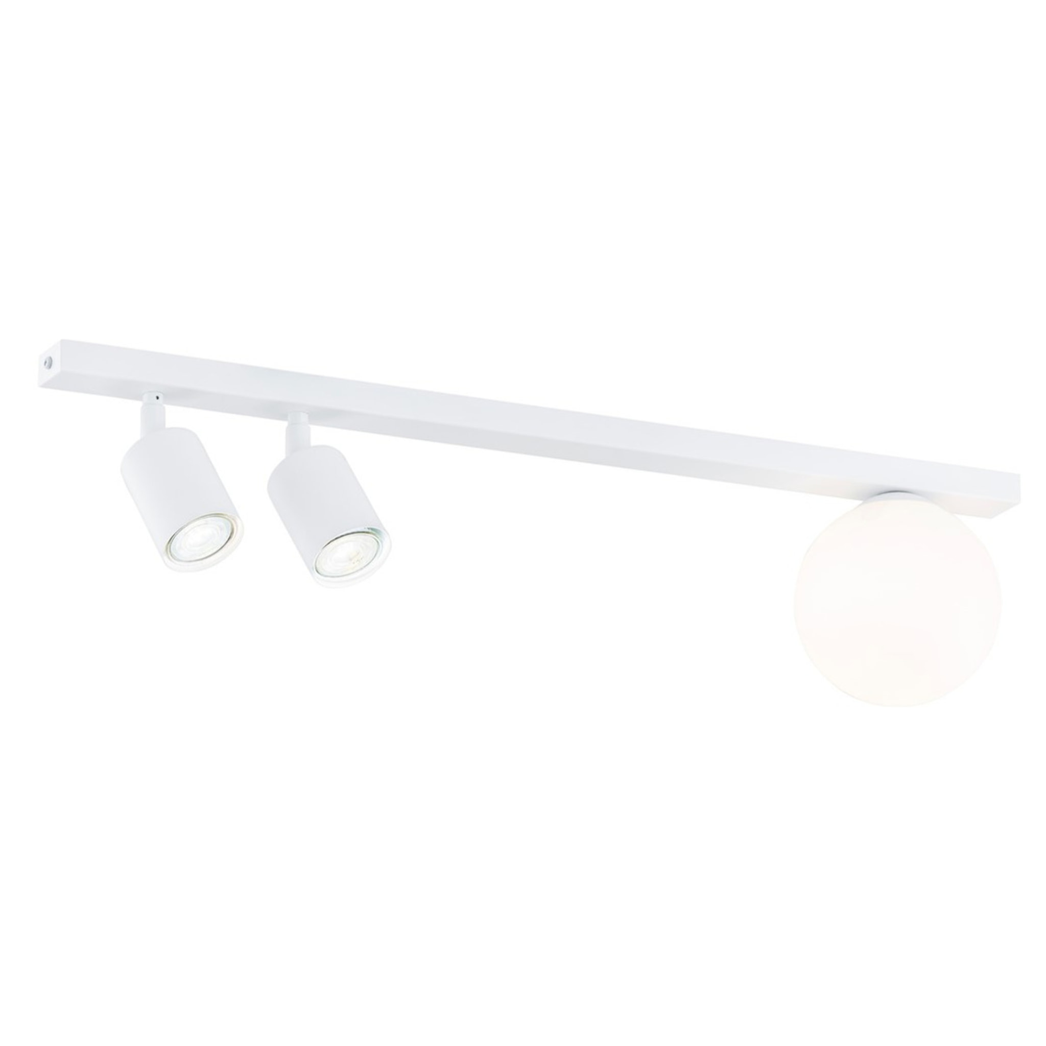 Faretto da soffitto Baster in acciaio bianco opaco