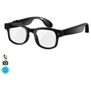 Gafas inteligentes AIMB-G2. Con cámara de 8 MPX, traductor Ai en tiempo real, asistente de voz, control de música y llamadas. Con 3 tipos de lentes.