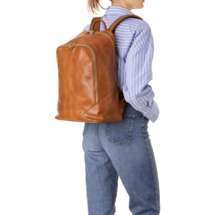 Zaino  unisex In Vera pelle Made in Italy 30x46x17 cm