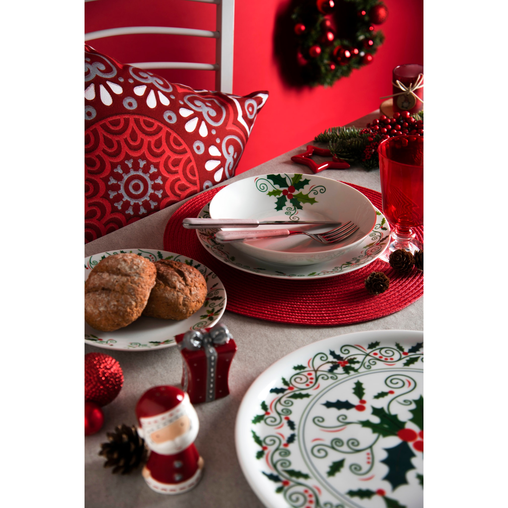 Set saliera e pepiera Excelsa – Santa Claus, Ceramica Rosso