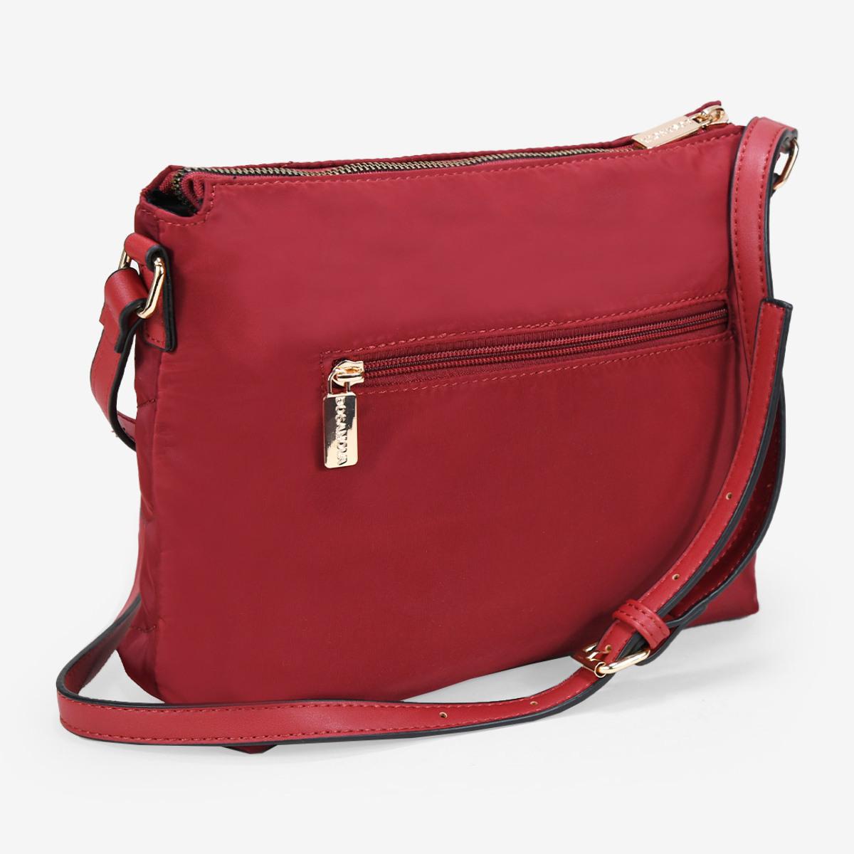 Bolso bandolera acolchado rojo