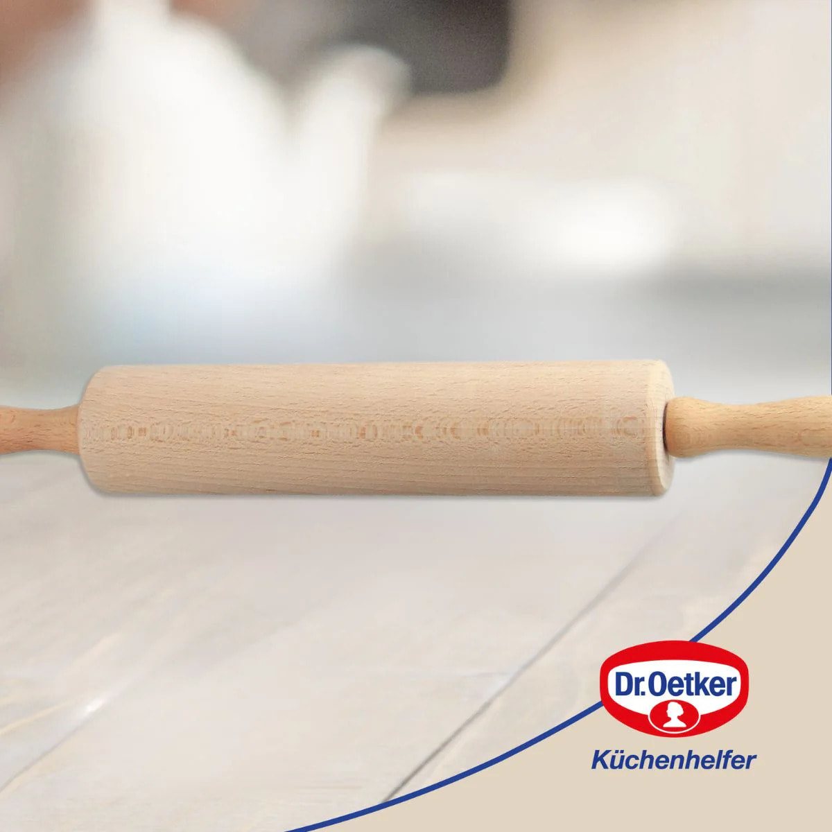 Rouleau à pâtisserie en bois 43 cm Dr. Oetker Baker Edition