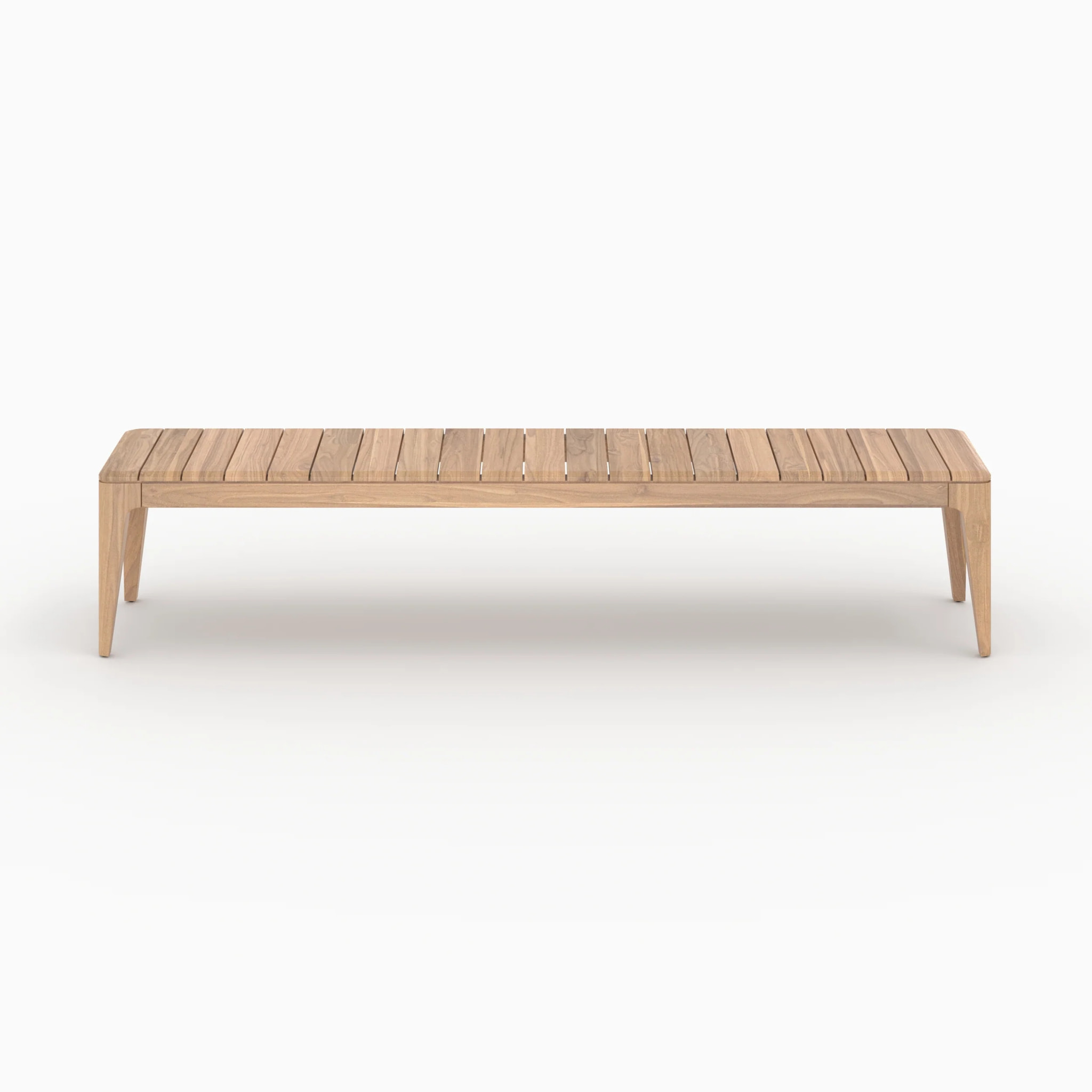 Table et bancs de jardin en bois de teck recyclé 10 personnes - Nonza