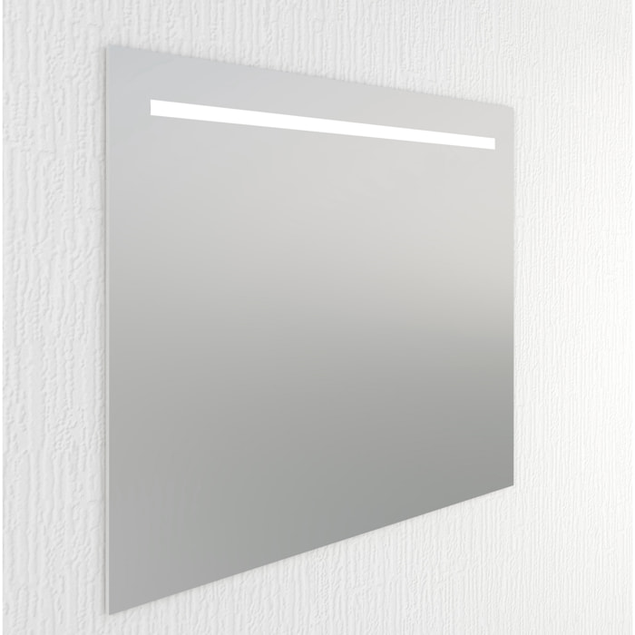 Miroir de salle de bain Lumiére led horizontal Alday, 120x80cm