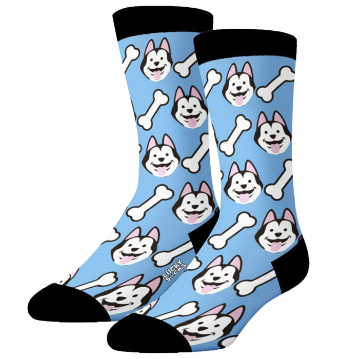 Par de calcetines largos lucky socks diseño perritos
