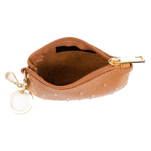 Bellosguardo Monedero Mujer. De piel auténtica acabado Dollaro con detalles metálicos.