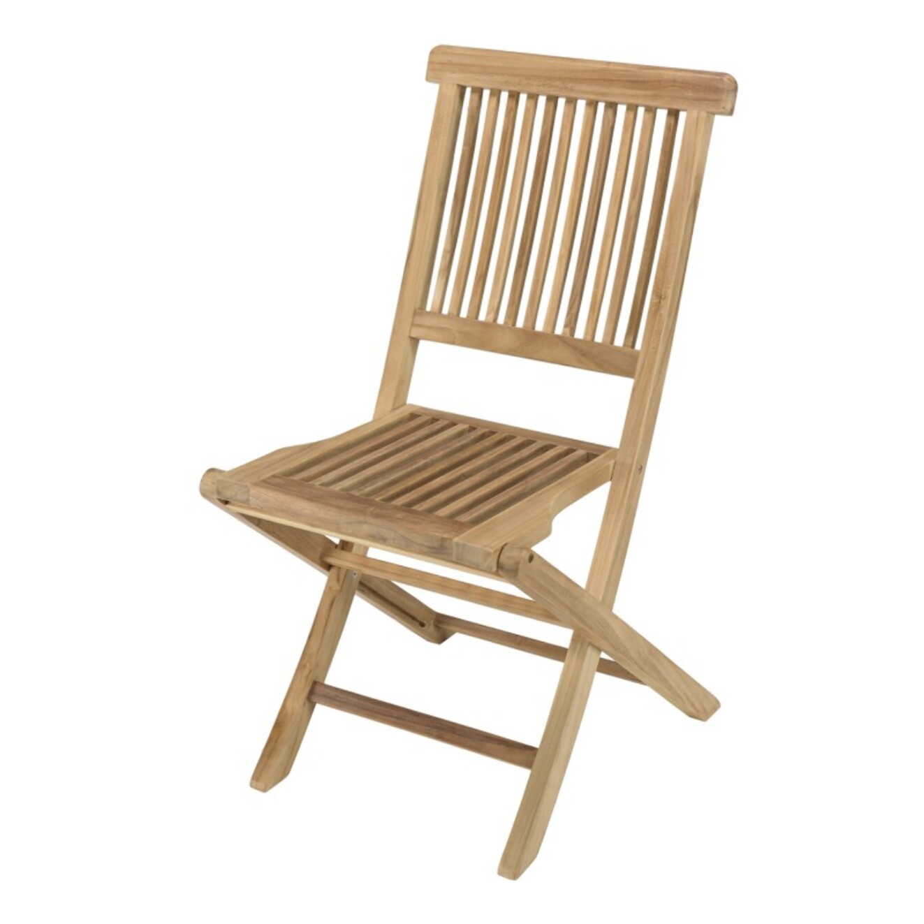 FUN - Ensemble de 2 chaises de jardin Java en bois Teck