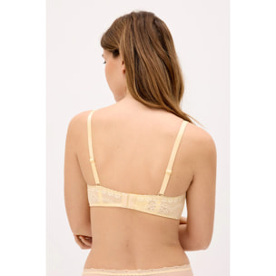Reggiseno senza ferretto con imbottitura Dorato