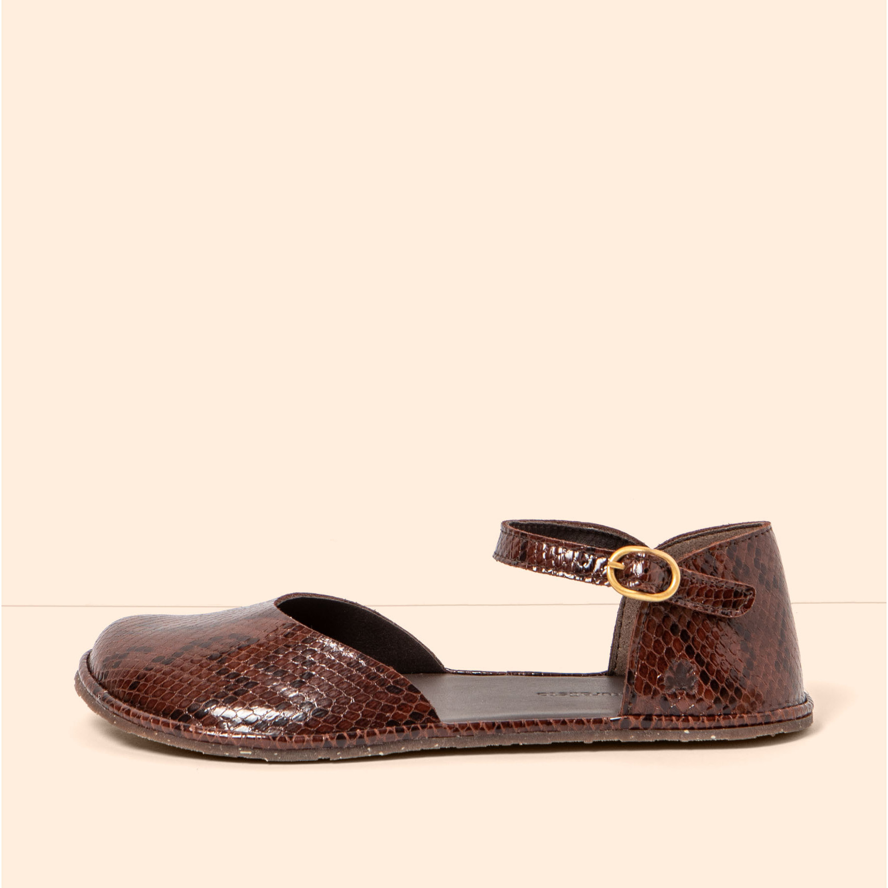 Sandalias N5683 SNAKE CHOCOLATE/ BARE SANDALS color Chocolate