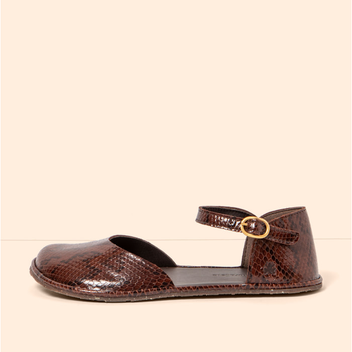 Sandalias N5683 SNAKE CHOCOLATE/ BARE SANDALS color Chocolate