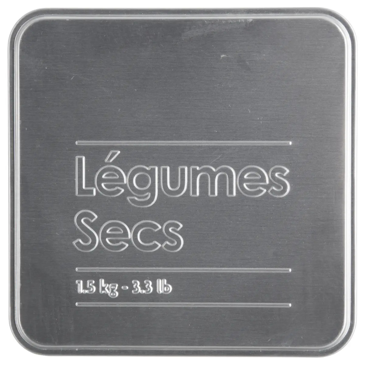 Boîte à légumes 1,5kg "Black Edition" noir métal