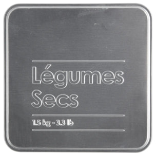 Boîte à légumes 1,5kg "Black Edition" noir métal