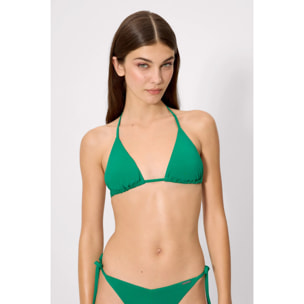 Top bikini a triangolo Verde