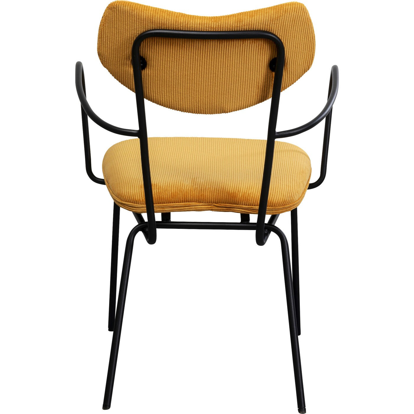 Chaise avec accoudoirs Viola jaune Kare Design