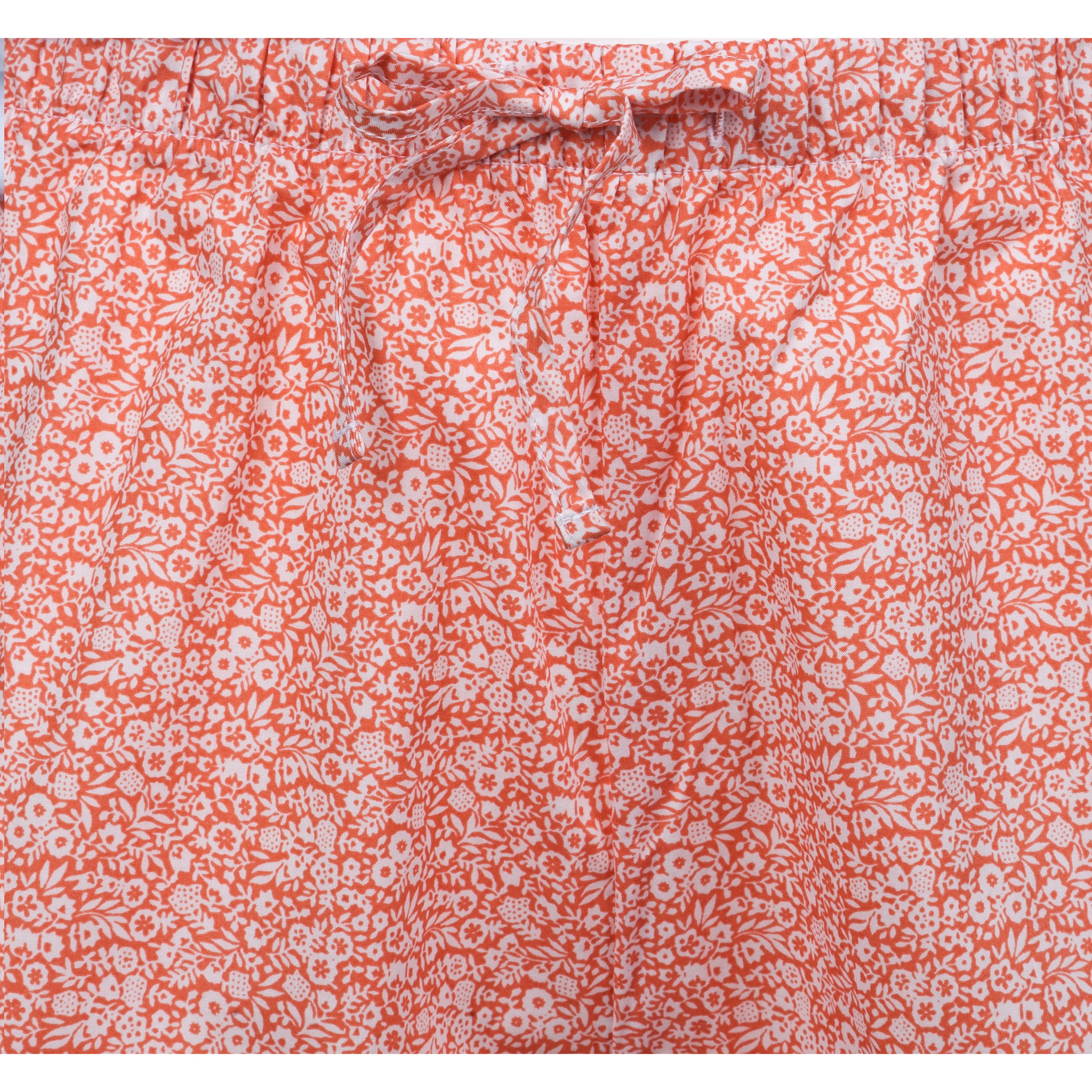 Pigiama leggero DONNA cotone fiori salmone