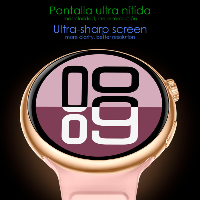 Smartwatch Z12 Pro con monitor de tensión cardiaco avanzado, O2, termómetro. Múltiples modos deportivos. Doble correa.