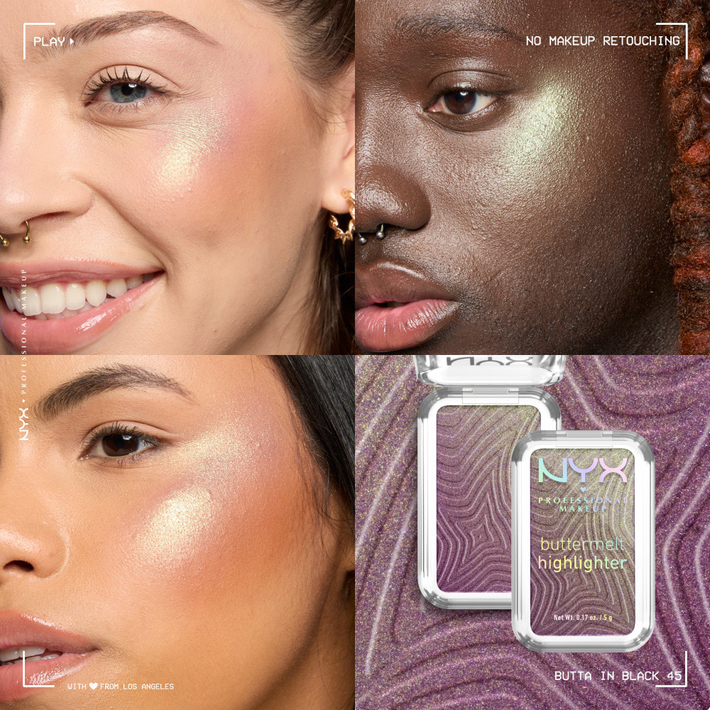 NYX Professional Makeup Buttermelt Highlighter BUTTA IN BLACK