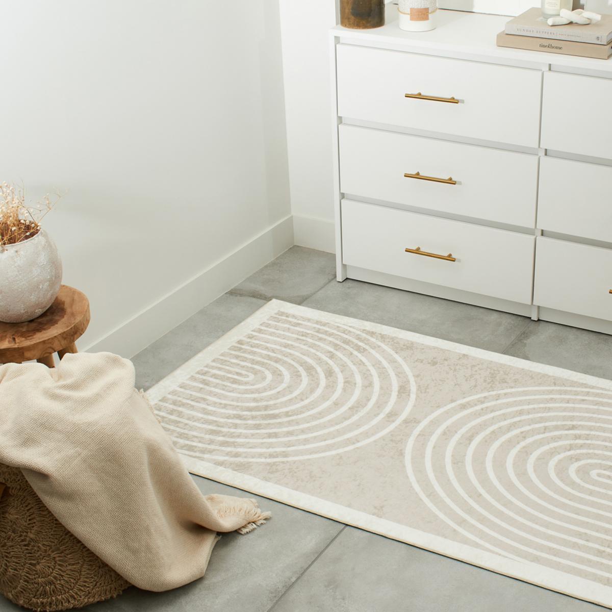 Tapis salon et chambre tissé motif géométrique VILI