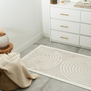 Tapis salon et chambre tissé motif géométrique VILI