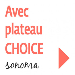 Piètement de table luge en métal brut - CHOICE