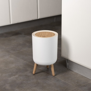 Poubelle de salle de bain push MALMO 7 L