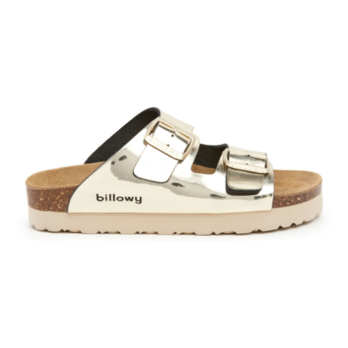 SANDALO CON ZEPPA BILLOWY DORATO