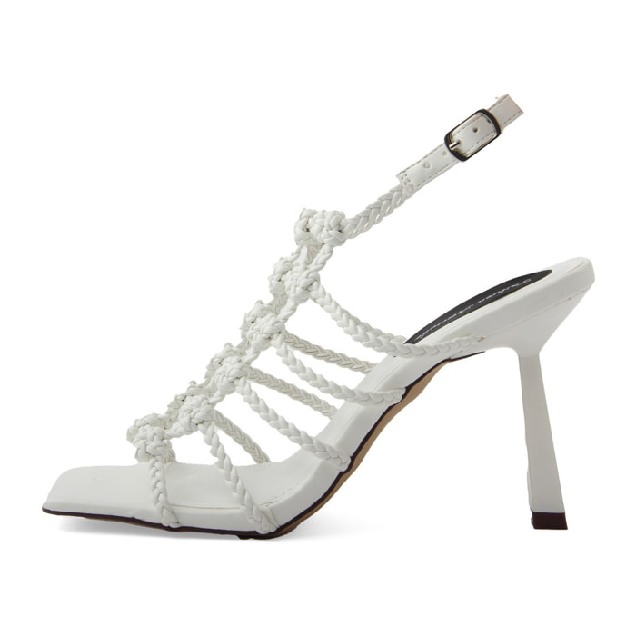 Sandali con tacco Donna Bianco