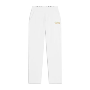 Pantaloni regular fit con fondo dritto con piccoli spacchi