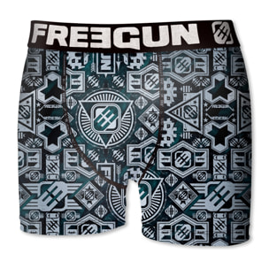 calzoncillo boxer freegun color negro para niño laser rocks