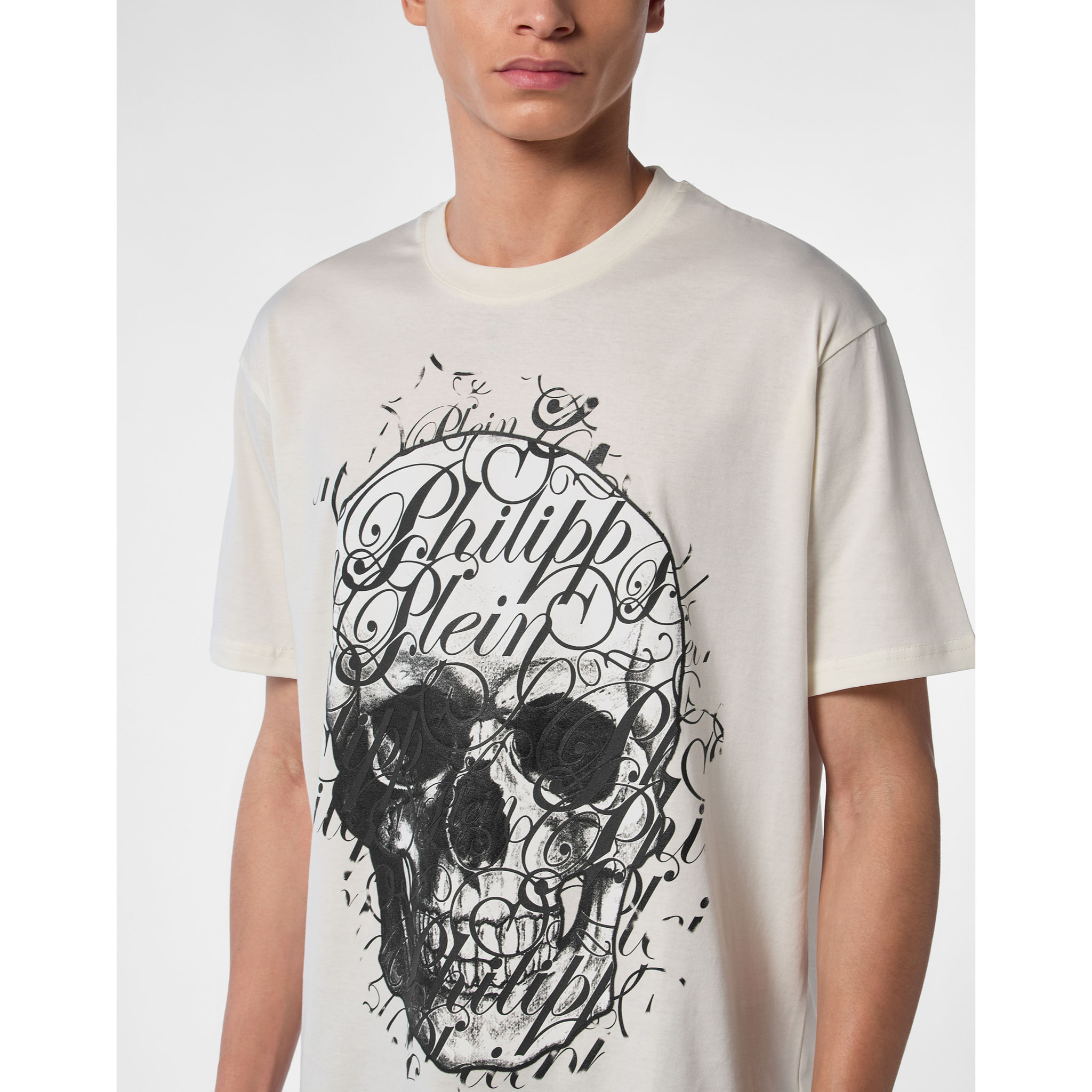 PHILIPP PLEIN Maglietta a girocollo COURSIVE