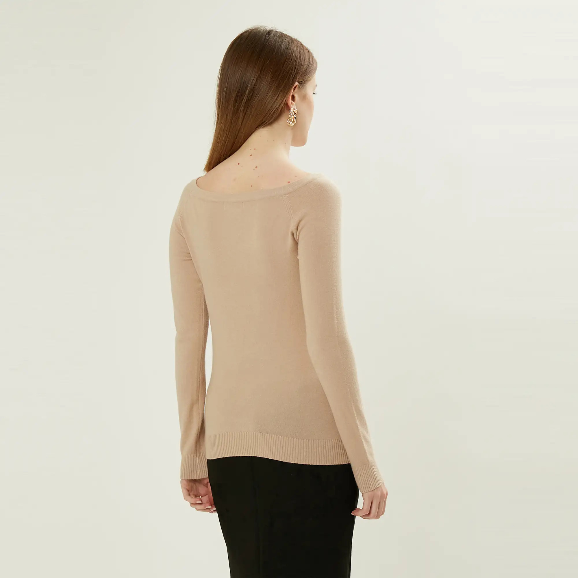 PULLOVER A COLLO LARGO DI LINEA BASIC