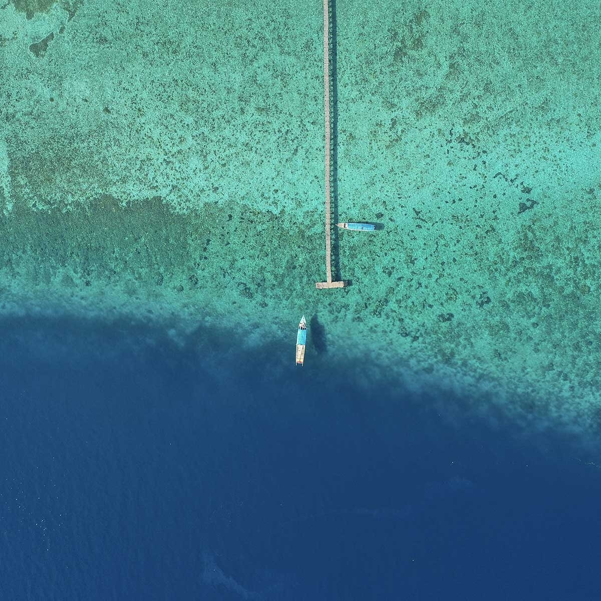 Tableau blue lagoon Tableau plexiglas