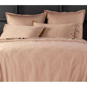 Paire de Taies D'oreiller 1pcs 100% Satin De Coton 105 Fils Rose