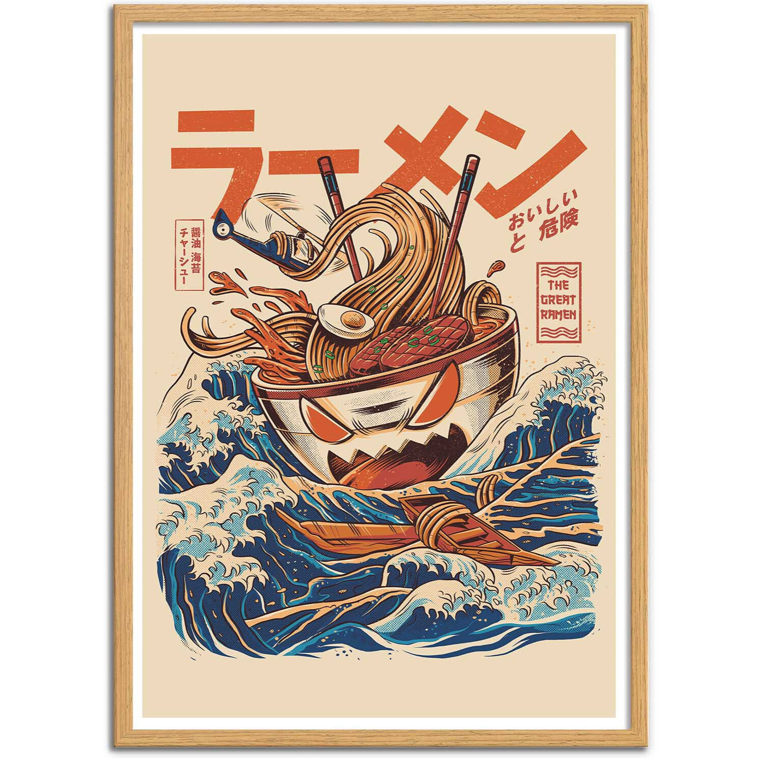 Affiche - Great Ramen off Kanagawa - Ilustrata