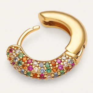 Pendiente Suelto Aro Scarlett Dance Baño Oro